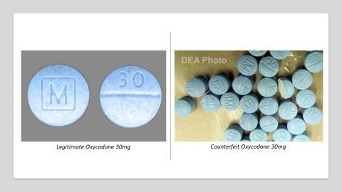 Oxycodone Legitimate vs Counterfeit