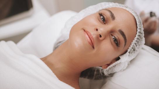 A woman about to have a deep chemical peel.