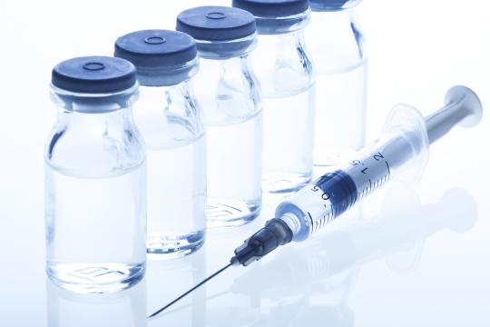 Bottles of Botox, Dysport and Xeomin botulinum toxin A